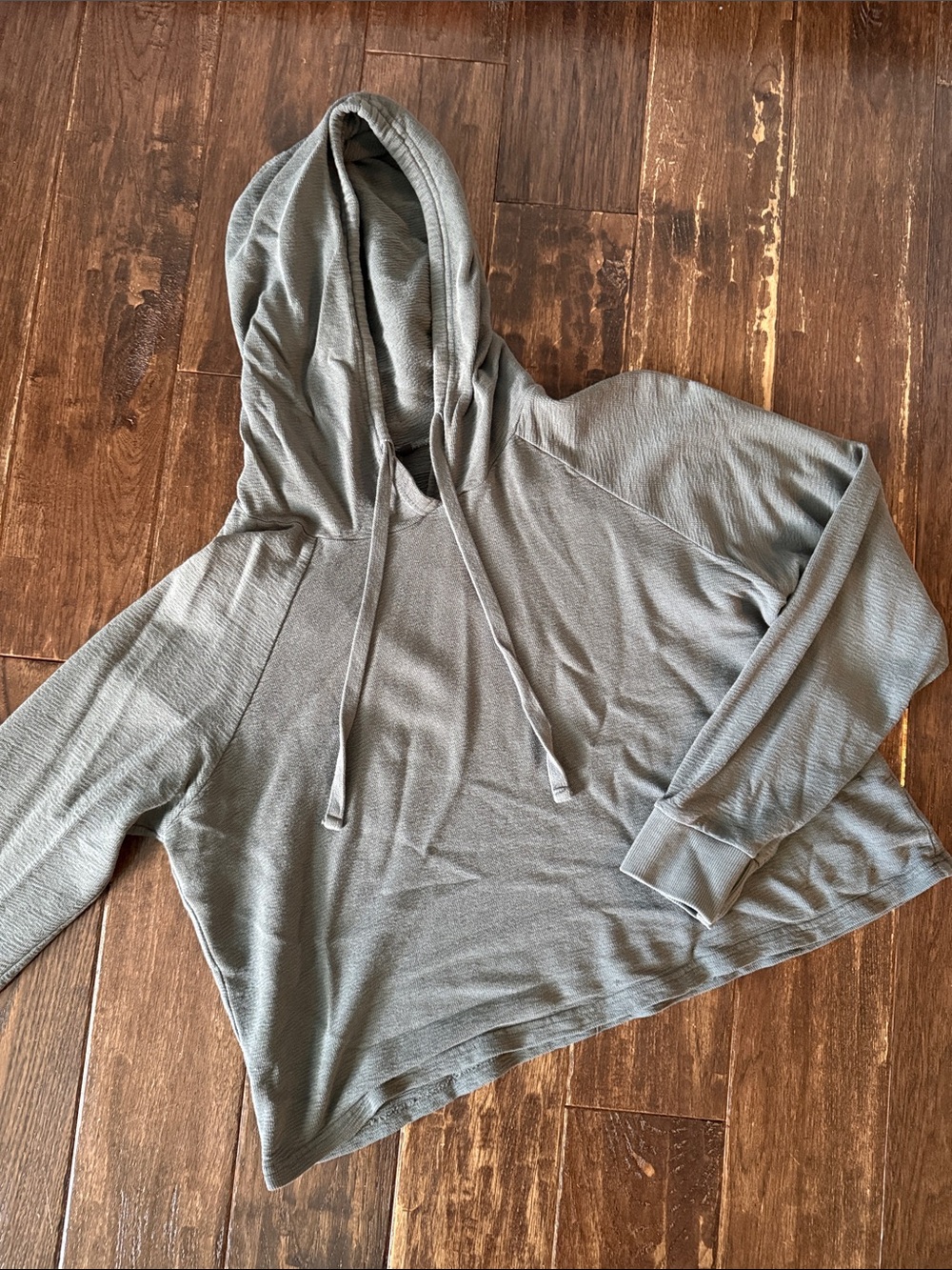 Mono B Olive Green Lightweight Hooded Sweatshirt